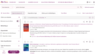 Nouvelle interface de recherche